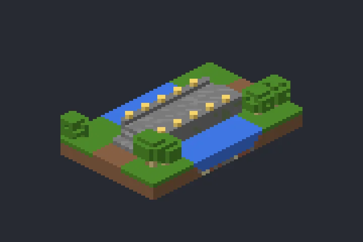 Ponte Antiga da Campina no Minecraft