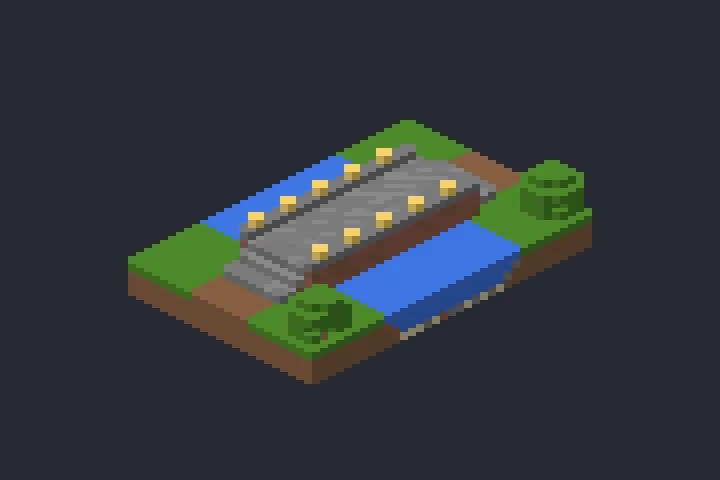 Ponte Antiga da Lagoa no Minecraft