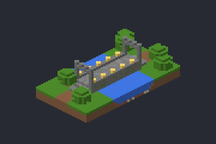 Ponte Antiga da Pedra no Minecraft