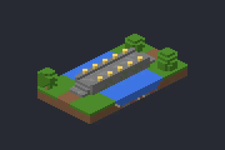 Ponte de Pedra da Encosta no Minecraft