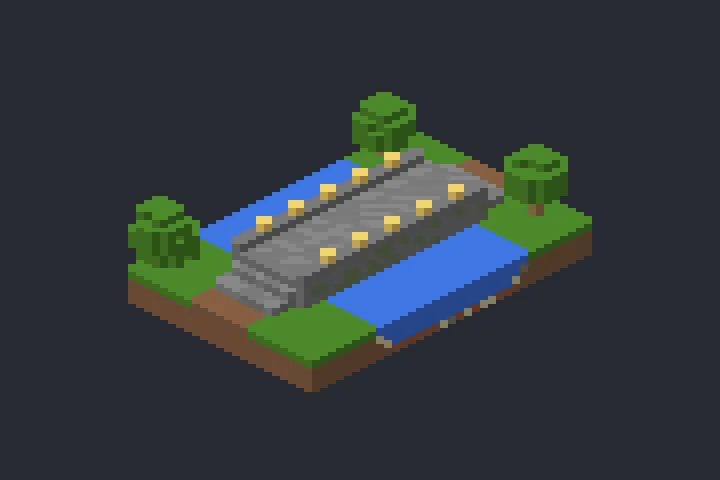 Ponte de Pedra do Crepúsculo no Minecraft