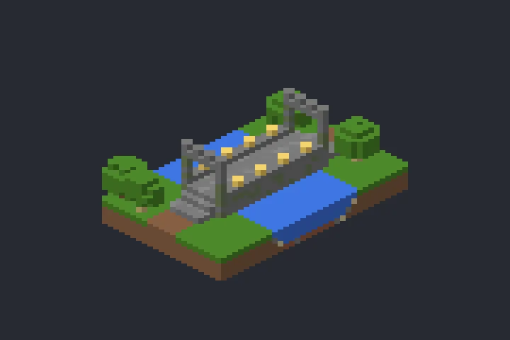 Ponte de Pedra do Penhasco no Minecraft