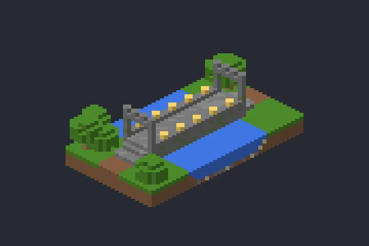 Ponte de Pedra do Sol no Minecraft