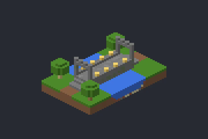 Ponte em Arco da Floresta no Minecraft