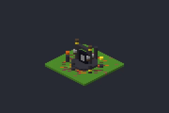 Portal Decorado do Campo no Minecraft
