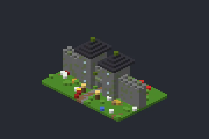 Portão da Cidade do Campo no Minecraft