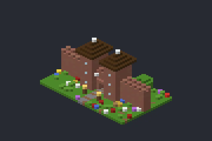 Portão da Cidade do Lírio no Minecraft