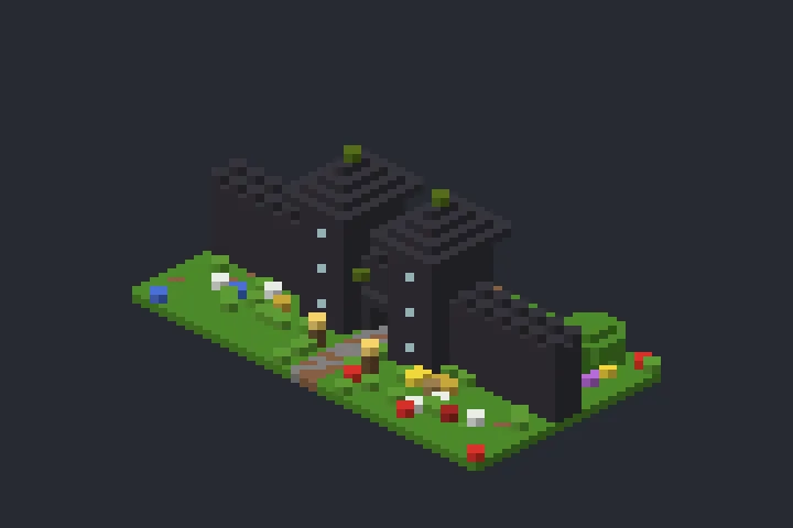 Portão da Muralha da Fonte no Minecraft