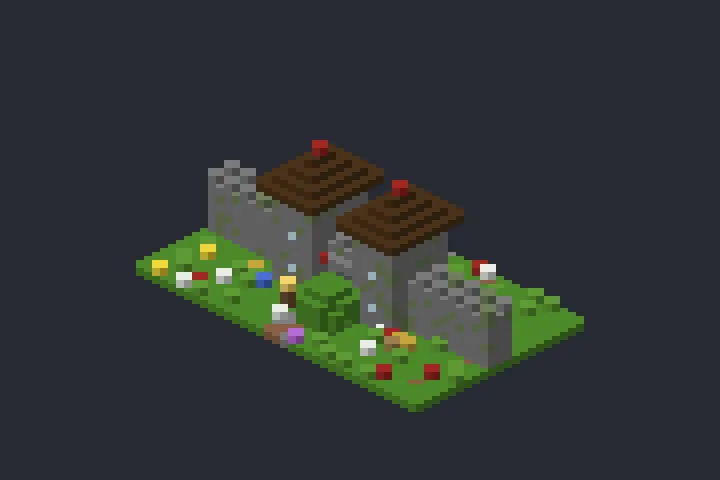 Portão da Muralha das Flores no Minecraft