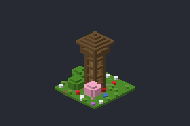 Posto de Vigia da Campina no Minecraft