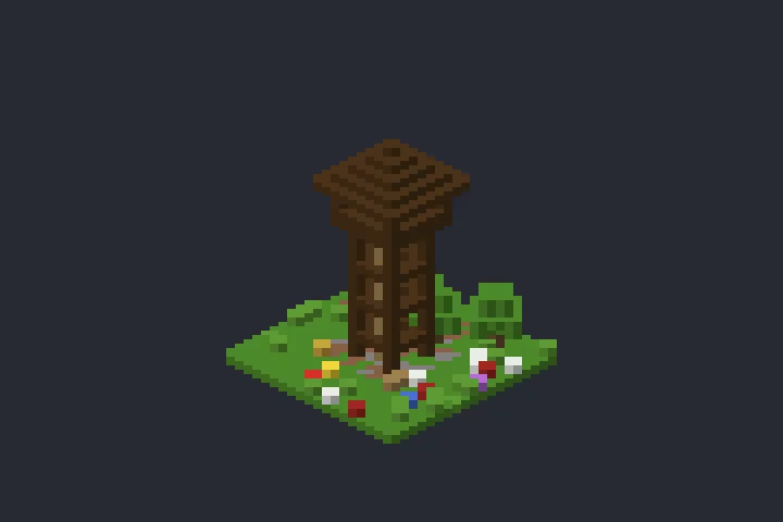 Posto de Vigia da Floresta no Minecraft
