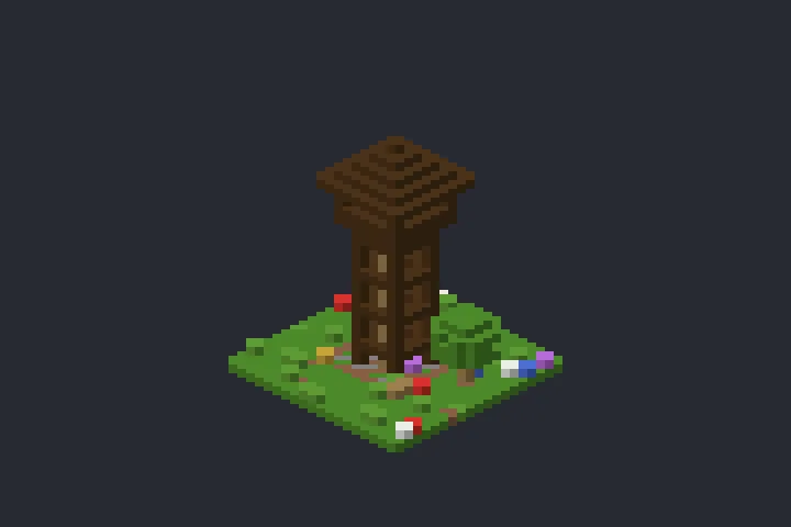 Posto de Vigia da Primavera no Minecraft