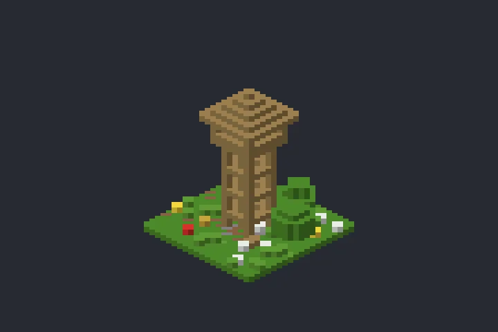 Posto de Vigia do Mirante no Minecraft
