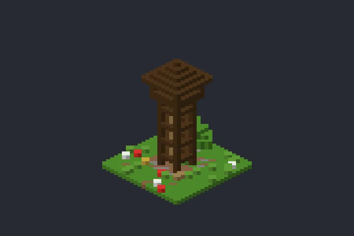 Posto de Vigia do Penhasco no Minecraft