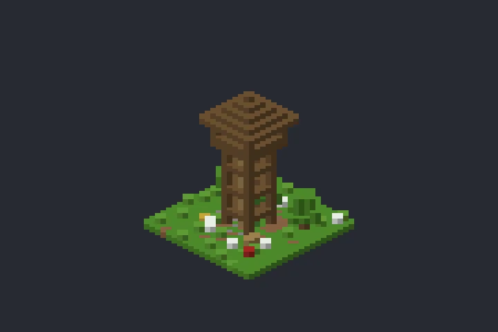 Posto de Vigia do Rio no Minecraft