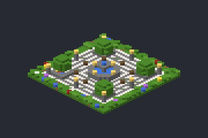 Praça do Mercado do Recanto no Minecraft