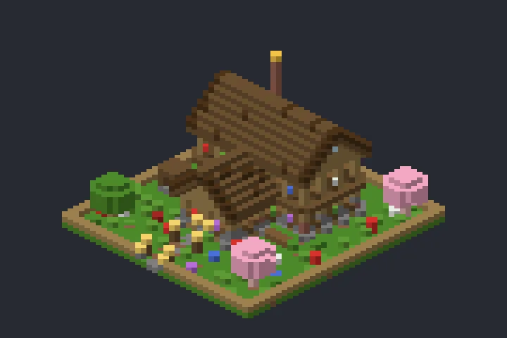 Rancho da Clareira no Minecraft
