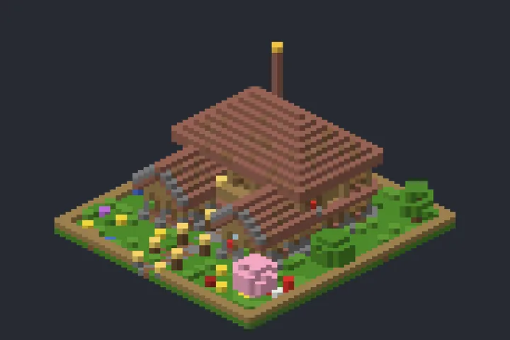 Rancho da Serra no Minecraft