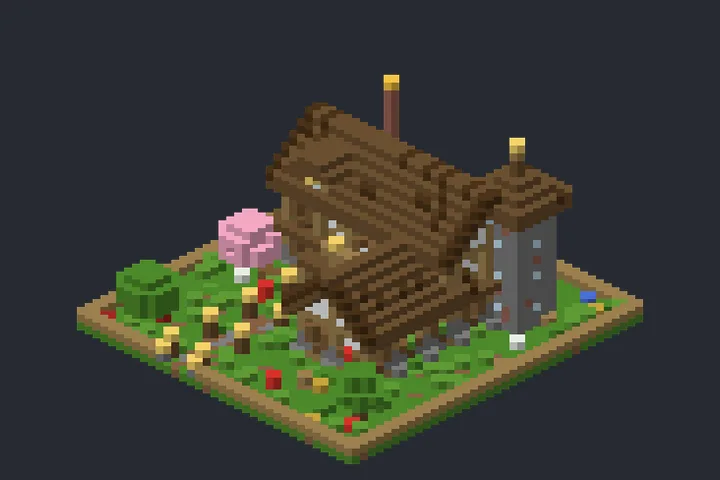 Rancho do Lago no Minecraft