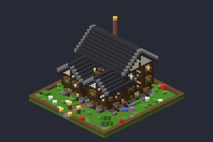 Sobrado Medieval da Floresta no Minecraft