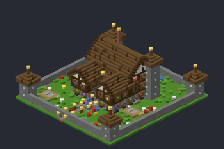Solar Medieval da Neblina no Minecraft