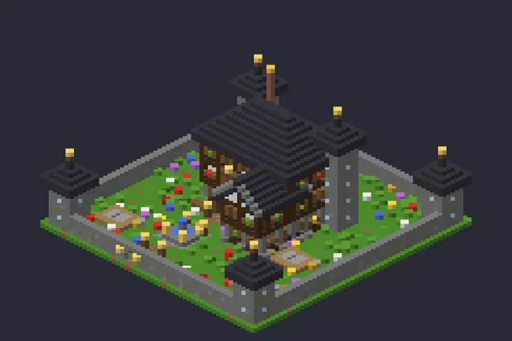 Solar Medieval do Bambuzal no Minecraft