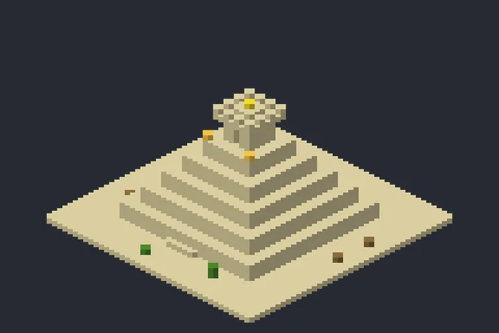 Templo da Pirâmide da Colina no Minecraft