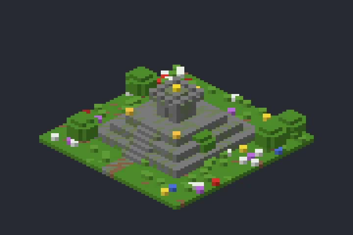 Templo da Pirâmide da Neblina no Minecraft