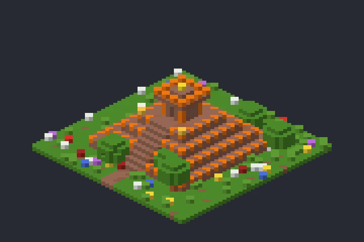 Templo da Pirâmide da Ponte no Minecraft
