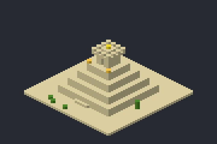 Templo da Pirâmide da Trilha no Minecraft