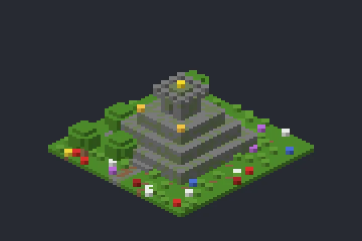 Templo da Pirâmide do Bosque no Minecraft