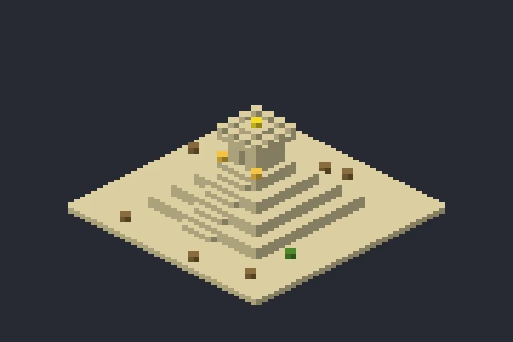 Templo da Pirâmide do Mirante no Minecraft