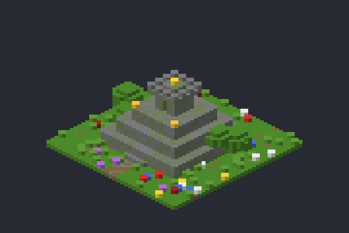Templo da Pirâmide do Vale no Minecraft