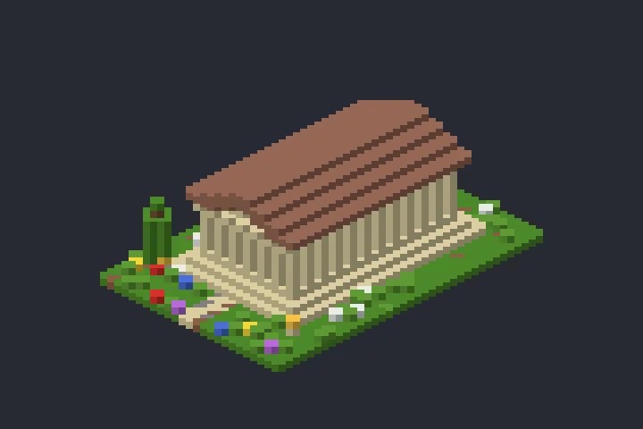 Templo de Colunas da Lua no Minecraft