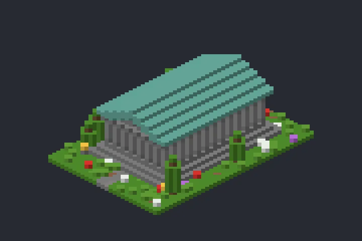 Templo de Colunas do Vale no Minecraft