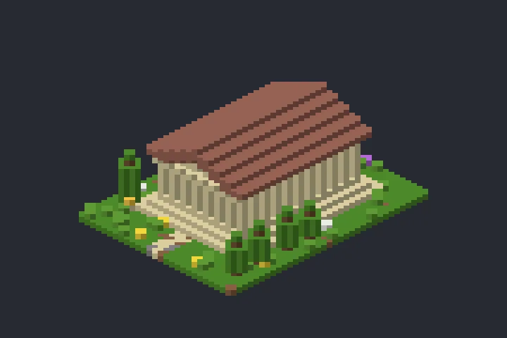 Templo de Colunas do Verão no Minecraft