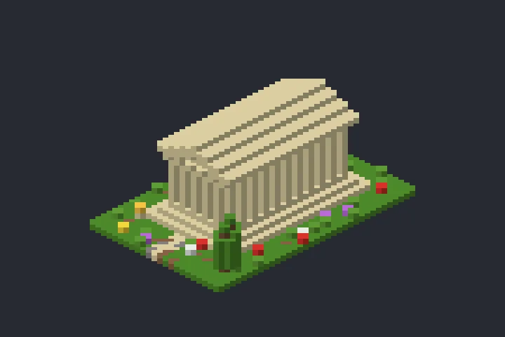 Templo Grego da Montanha no Minecraft