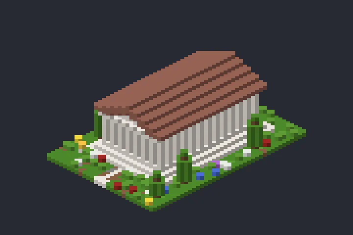 Templo Grego do Recanto no Minecraft
