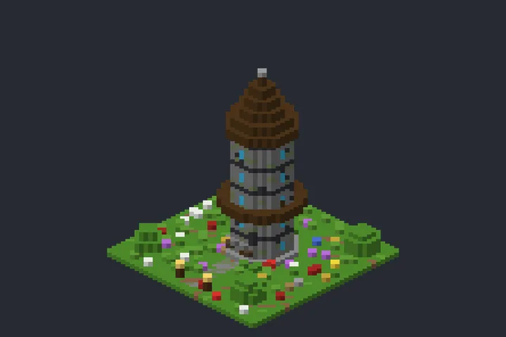 Torre Arcana da Fonte no Minecraft
