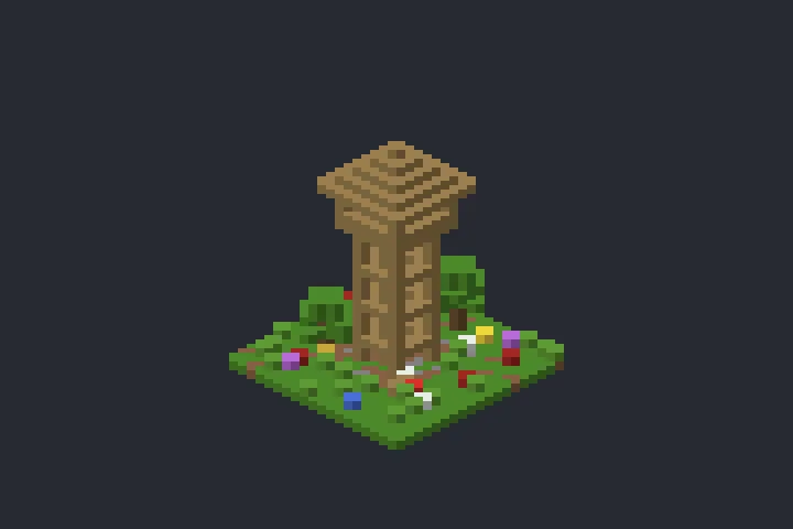 Torre de Observação da Enseada no Minecraft