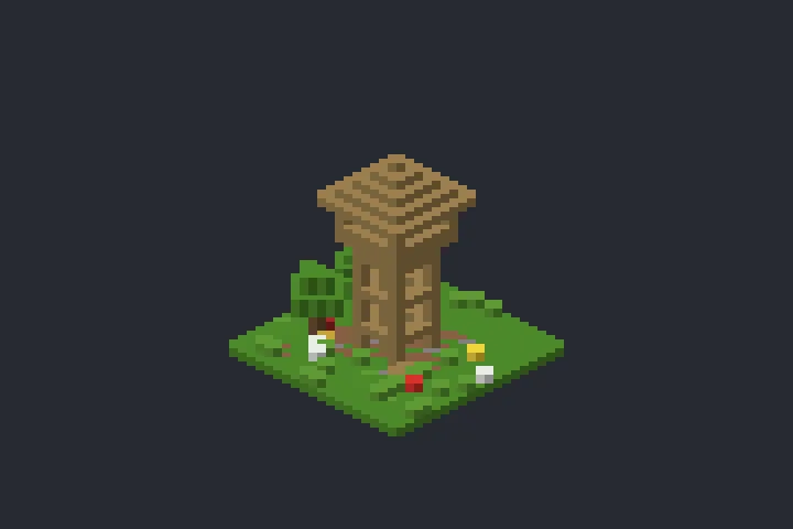Torre de Vigia da Cascata no Minecraft