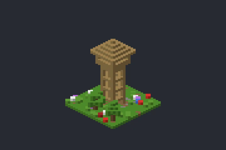 Torre de Vigia da Primavera no Minecraft
