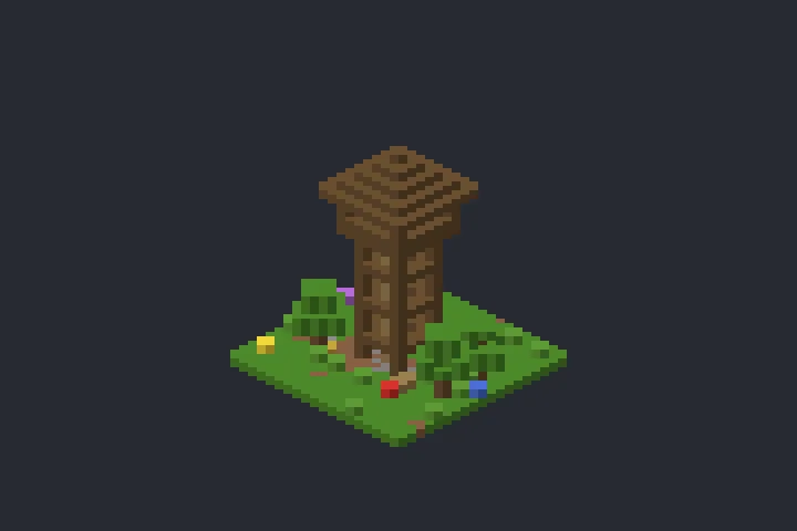 Torre de Vigia da Serra no Minecraft