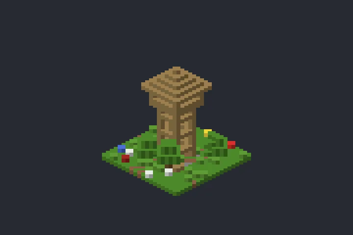 Torre de Vigia do Bosque no Minecraft