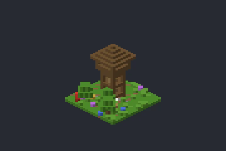 Torre de Vigia do Ipê no Minecraft