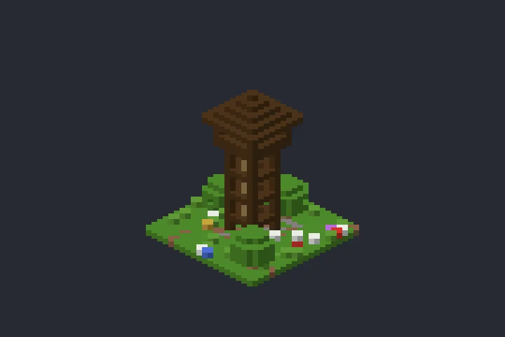 Torre de Vigia do Jardim no Minecraft