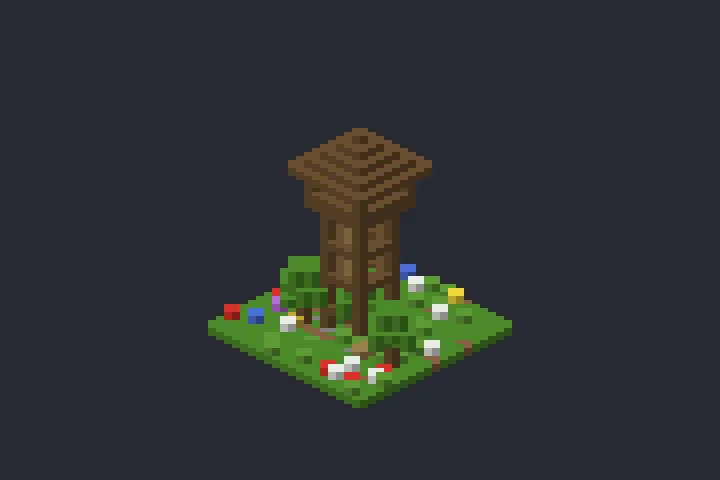 Torre de Vigia do Pinheiro no Minecraft