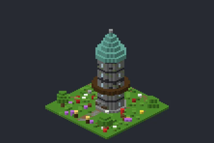 Torre do Feiticeiro do Arvoredo no Minecraft