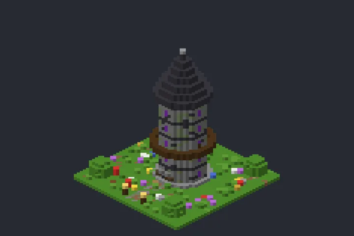 Torre do Feiticeiro do Inverno no Minecraft