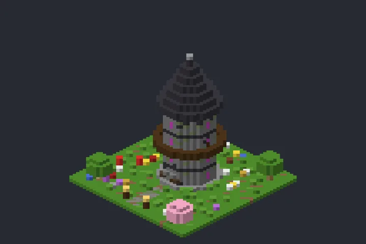 Torre do Feiticeiro do Outono no Minecraft